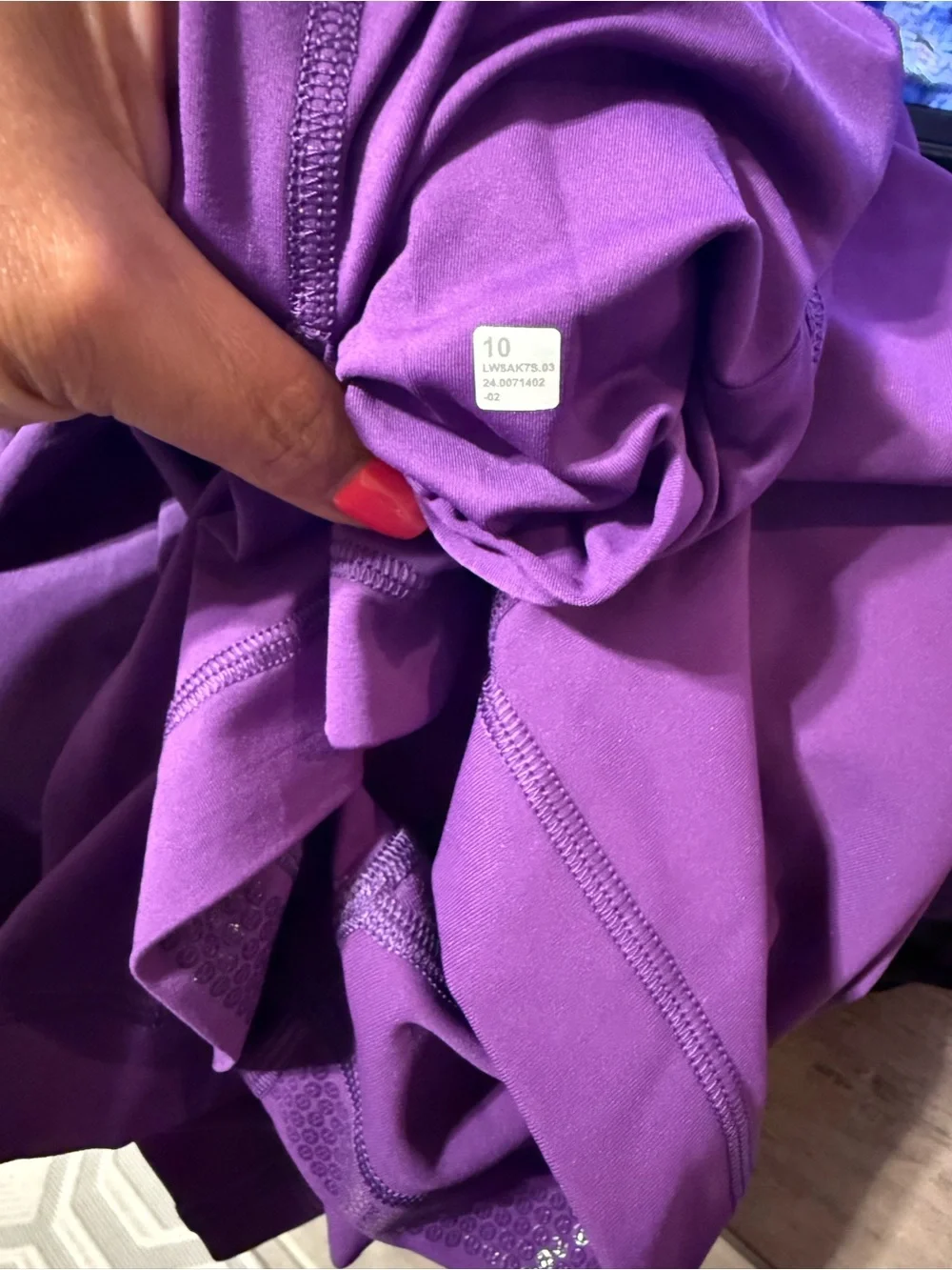 New Lululemon College Purple Skort Sz 10